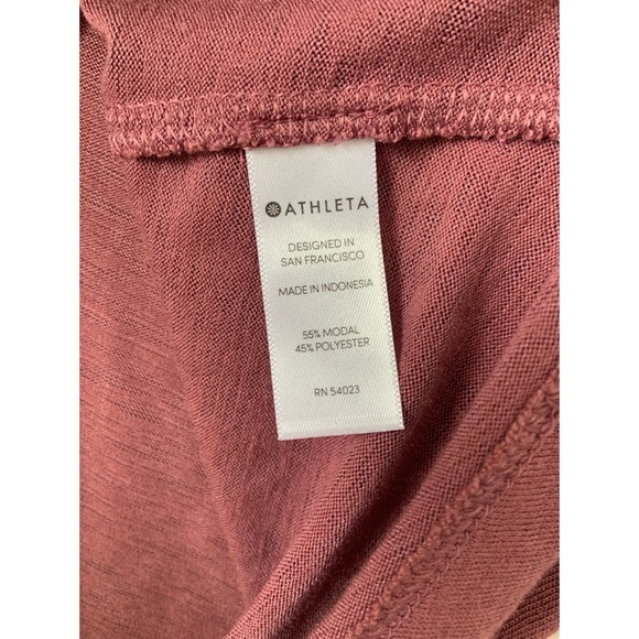 Athleta tank top high low size XXS color tawny rose - Picture 4 of 4